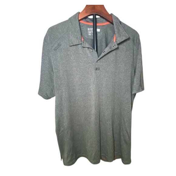 5.11 Tactical Gray Polo Shirt Performance Short Sleeve Lightweight Comfortable - Picture 1 of 3